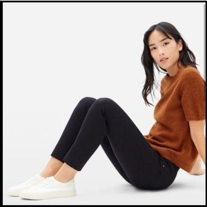 Everlane Black Side Zip Trousers Sz 4